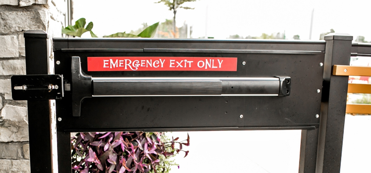 emergency push bar installation in Sacramento